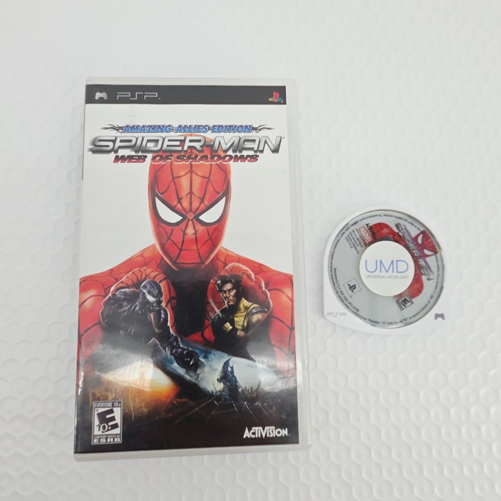 Spider-Man Web of Shadows Amazing Allies Edition Sony PSP 2008 ULUS-10389 CIB